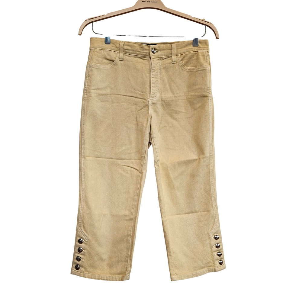 Not Your Daughter's Cropped Jeans Size 6 Tan Cotton Spandex Pant